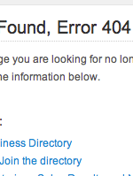 Not found, error 404